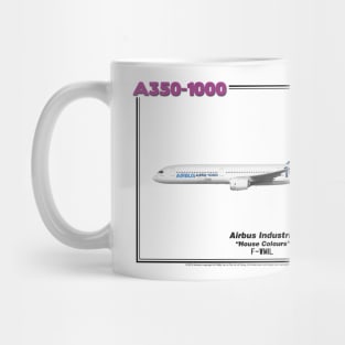 Airbus A350-1000 - Airbus Industrie "House Colours" (Art Print) Mug